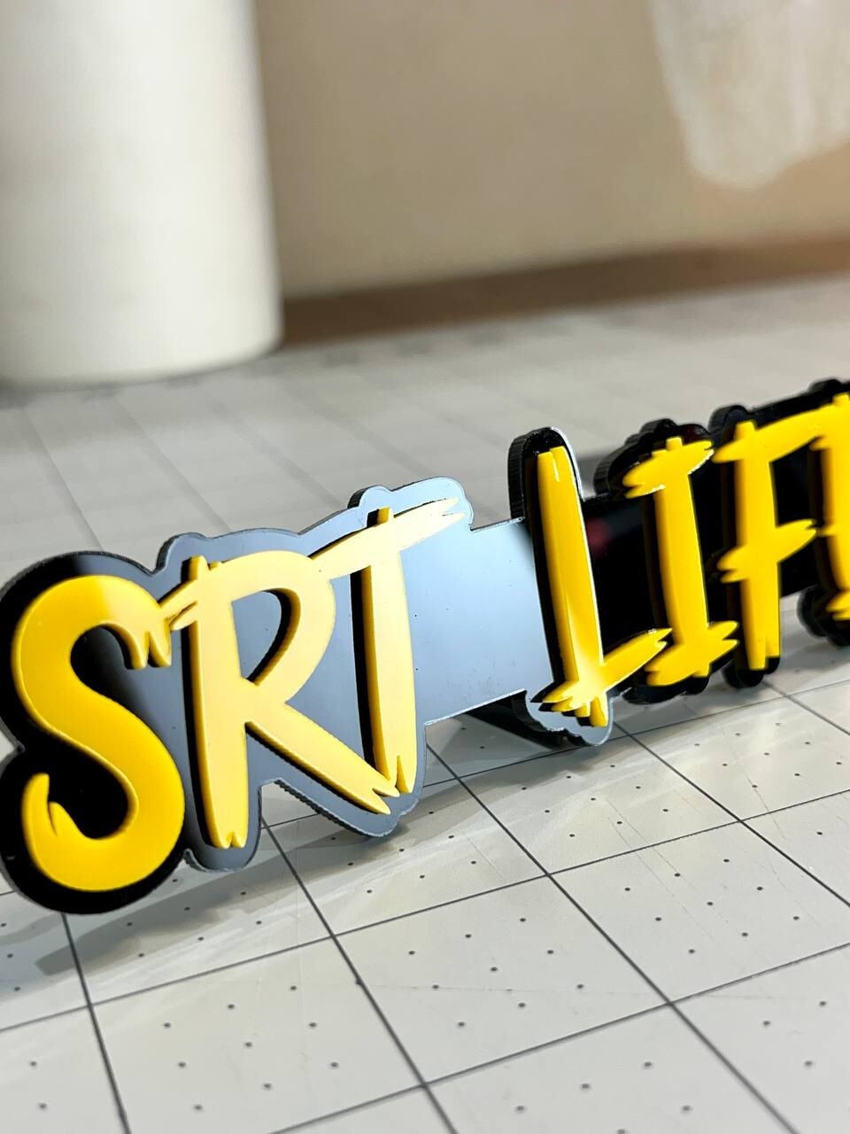 SRT LIFE Multicolor Emblems –  SRT Side Fender Badges (Set of 2) for SRT Emblem