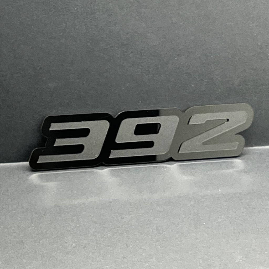 2x Mate Black 392 Hemi Emblems 392 Side Fender Badge 3D for 392 Emblem