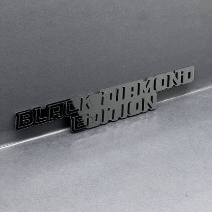 1PCS BLACK DIAMOND Edition Emblem – 3D Multicolor Acrylic Car, Truck & SUV Badge