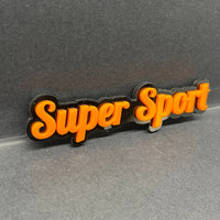 1PCS SUPER SPORT Emblem – Durable 3D Multicolor Acrylic Car & Truck Badge