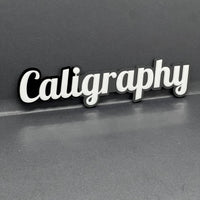 1PC CALIGRAPHY 3D Emblem – Multicolor Acrylic Tailgate & Fender Car Badge