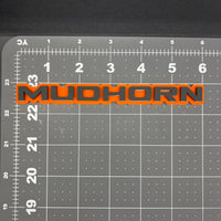 1PC MUDHORN Emblem – 3D Acrylic Tailgate Badge Decal for Car, Truck, SUV
