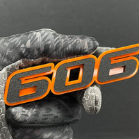 606 Emblem Badge – Custom Multicolor Acrylic Fender & Trunk Decal 1PC