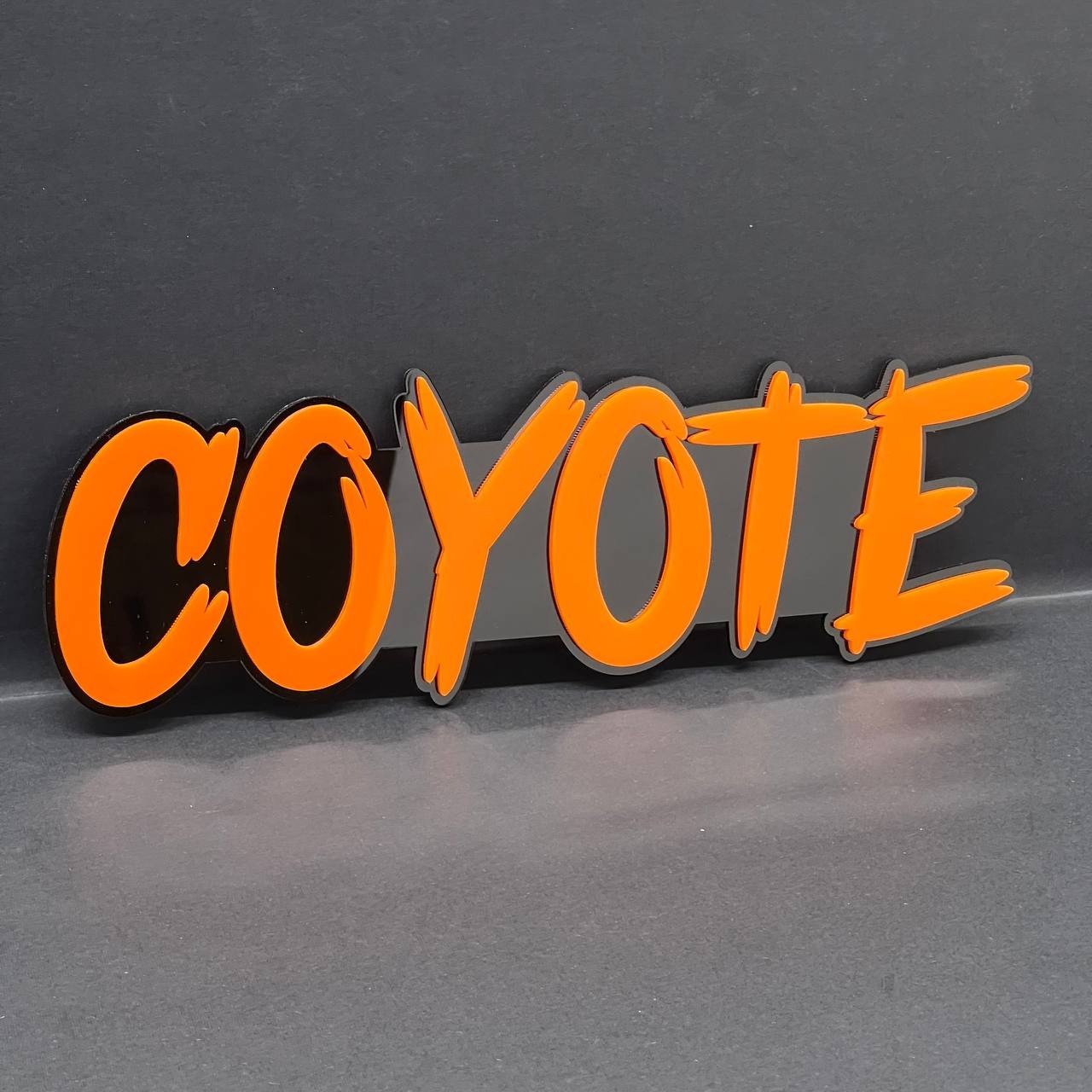 1PC COYOTE 3D Emblem – Custom Fender or Tailgate Badge for Car, SUV, or Truck