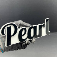 1PCS PEARL Emblem – Durable 3D Multicolor Acrylic Car & SUV Fender Badge