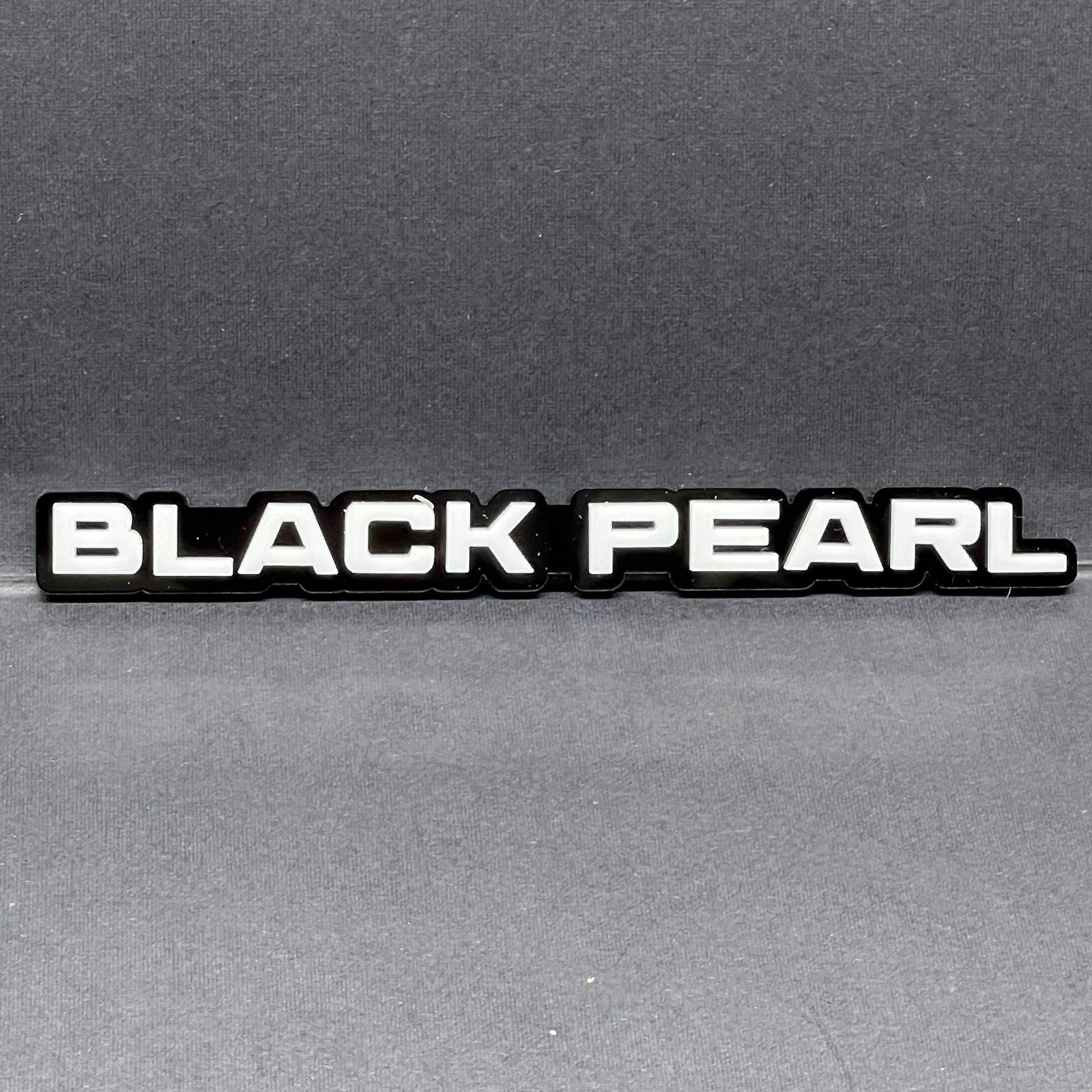 1PC Black Pearl Emblem – Custom 3D Multicolor Acrylic Car & Truck Badge