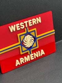 1pcs Western Armenia 3D Acrylic Car Emblem – Rear Badge for Vehicle