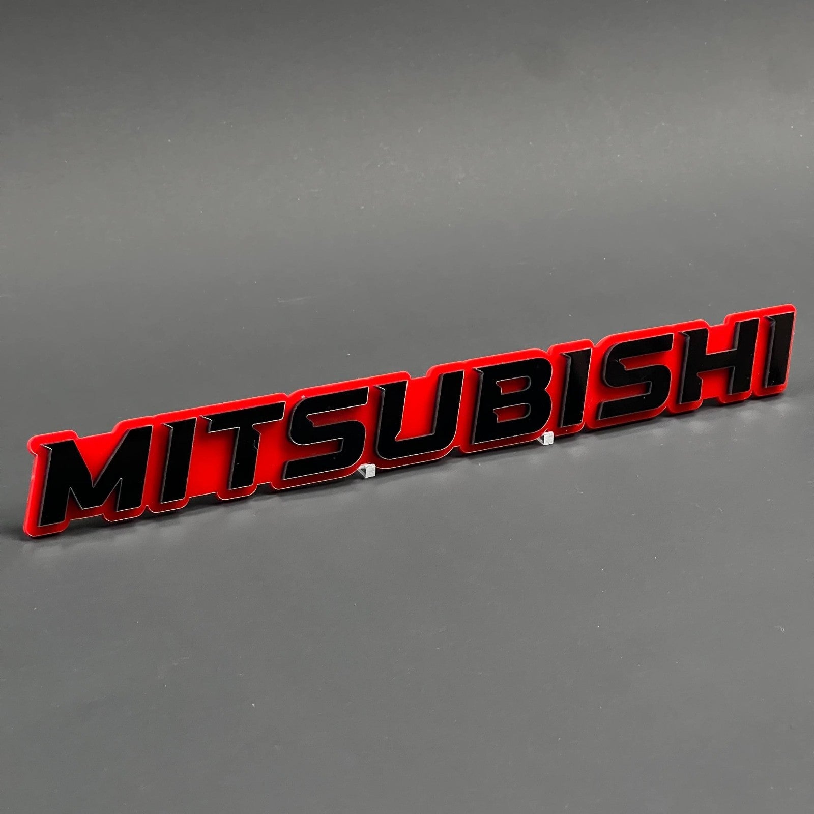1PCS MITSUBISHI Badge Decal – 3D Acrylic Car Truck Fender Tailgate Trunk Emblem