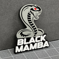 1PC BLACK MAMBA Emblem – Durable 3D Acrylic Multicolor Car & Truck Badge