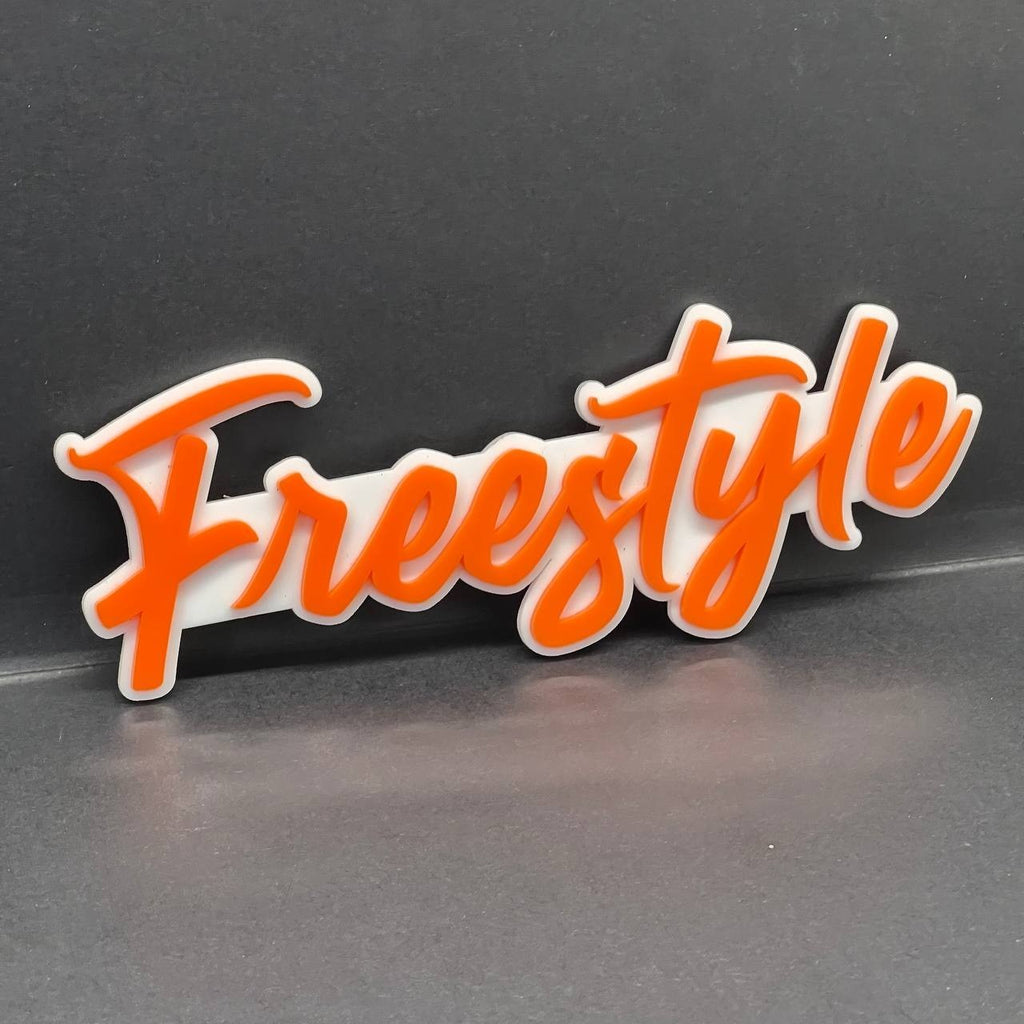 1PC FREESTYLE Logo Emblem – Multicolor 3D Acrylic Car & SUV Decal