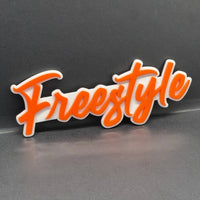 1PC FREESTYLE Logo Emblem – Multicolor 3D Acrylic Car & SUV Decal