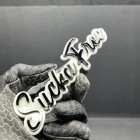 1PC SUCKA FREE Emblem – Custom 3D Multicolor Acrylic Car & Truck Badge