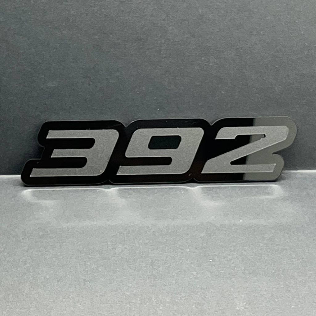 2x Mate Black 392 Hemi Emblems 392 Side Fender Badge 3D for 392 Emblem