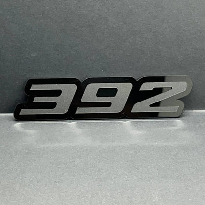 2x Mate Black 392 Hemi Emblems 392 Side Fender Badge 3D for 392 Emblem
