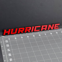 1PC HURRICANE 3D Red Black Matte Acrylic Emblem Badge for Car SUV Truck