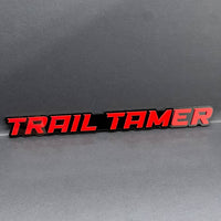 1PC TRAIL TAMER Emblem – Acrylic Tailgate or Fender Badge for Car, SUV, Truck
