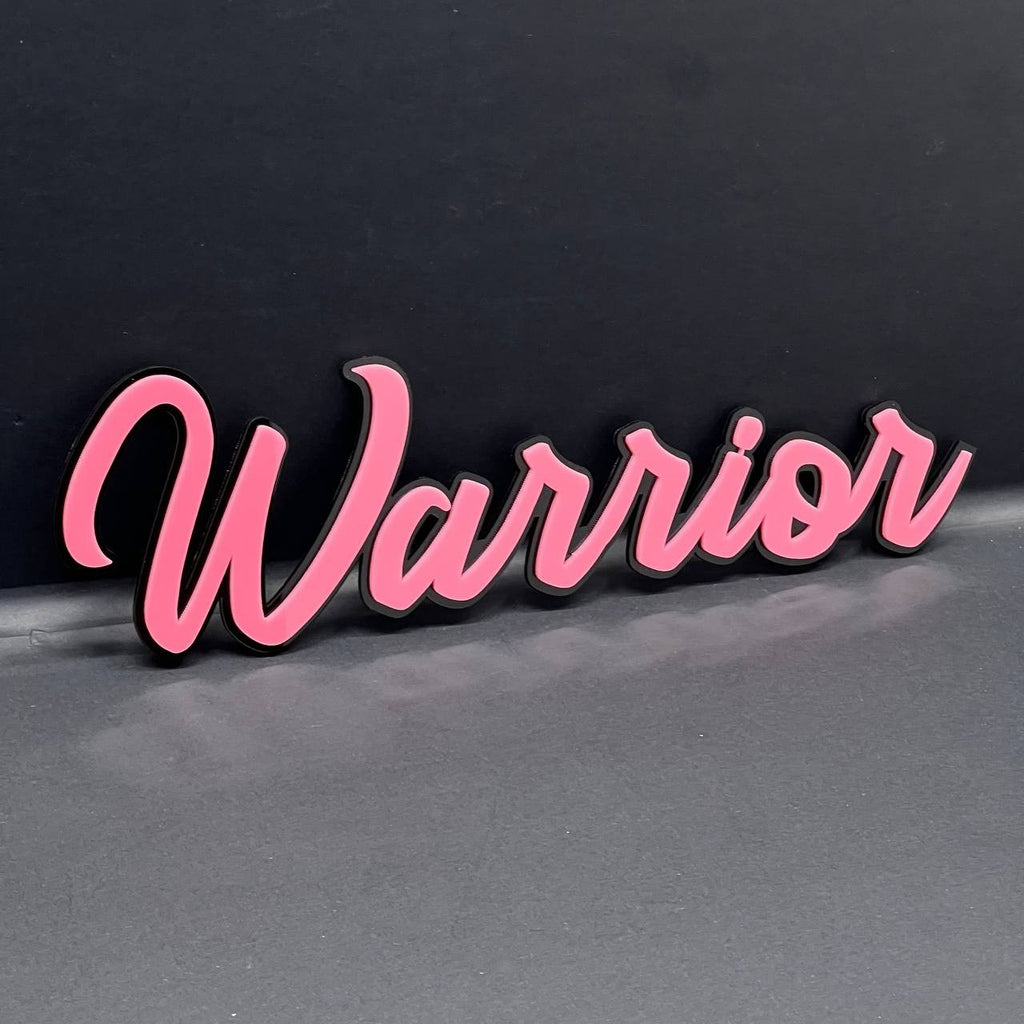 1pcs Warrior 3D Emblem – Custom Fender or Tailgate Badge for Car, SUV, or Truck