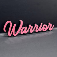 1pcs Warrior 3D Emblem – Custom Fender or Tailgate Badge for Car, SUV, or Truck