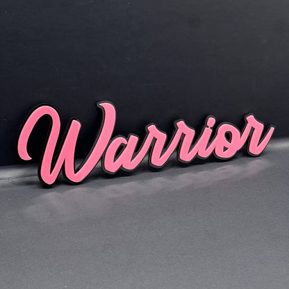 1pcs Warrior 3D Emblem – Custom Fender or Tailgate Badge for Car, SUV, or Truck