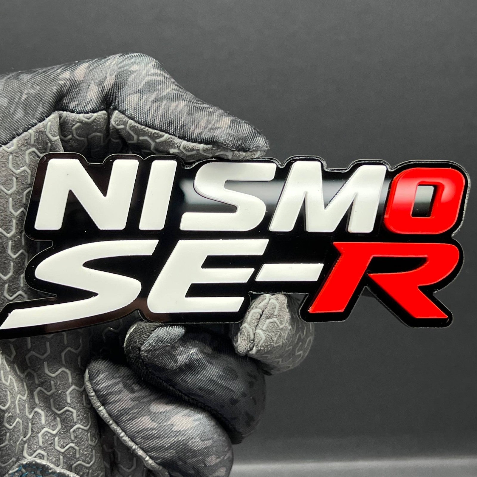 1pcs NISMO SE-R Multicolor 3D Car Emblem – Durable Acrylic Fender & Trunk Decal