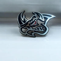 Rhino Badges Emblem Red Eye Car/Truck,(2) BADGES, Fender Angry Agressive Raging