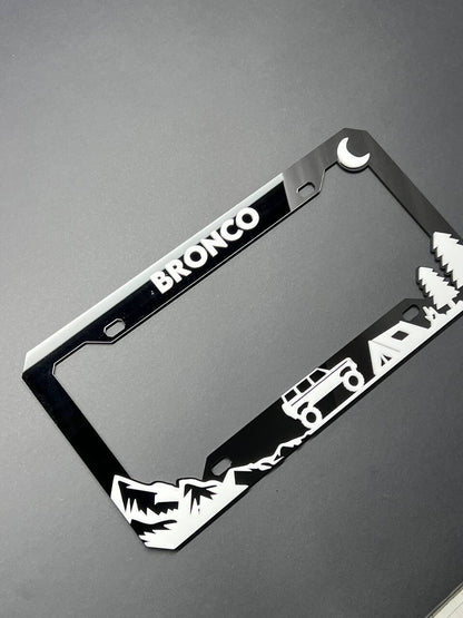 BRONCO Custom LICENSE PLATE FRAME COLOR CHOICE