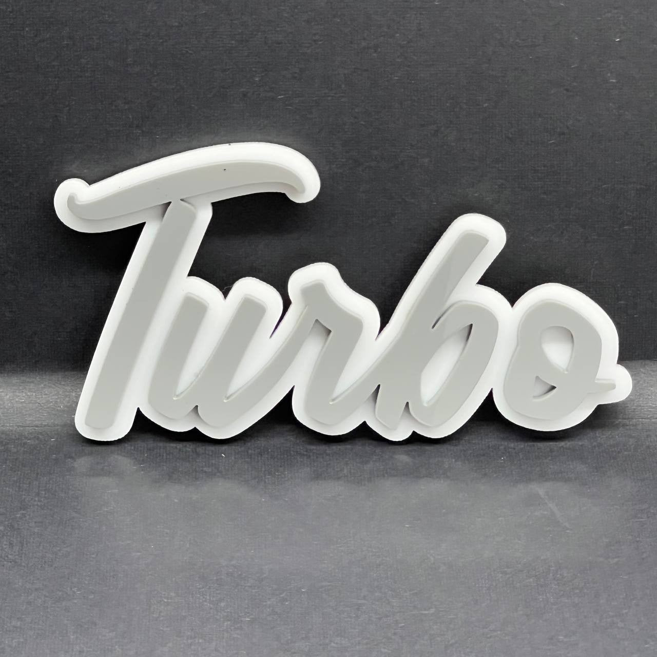 1pcs Turbo Emblem Fender Trunk Car Badge Sticker Decal