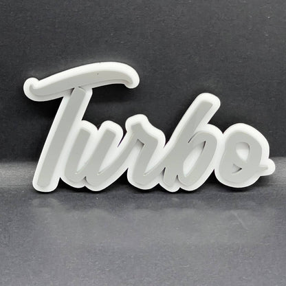 1pcs Turbo Emblem Fender Trunk Car Badge Sticker Decal