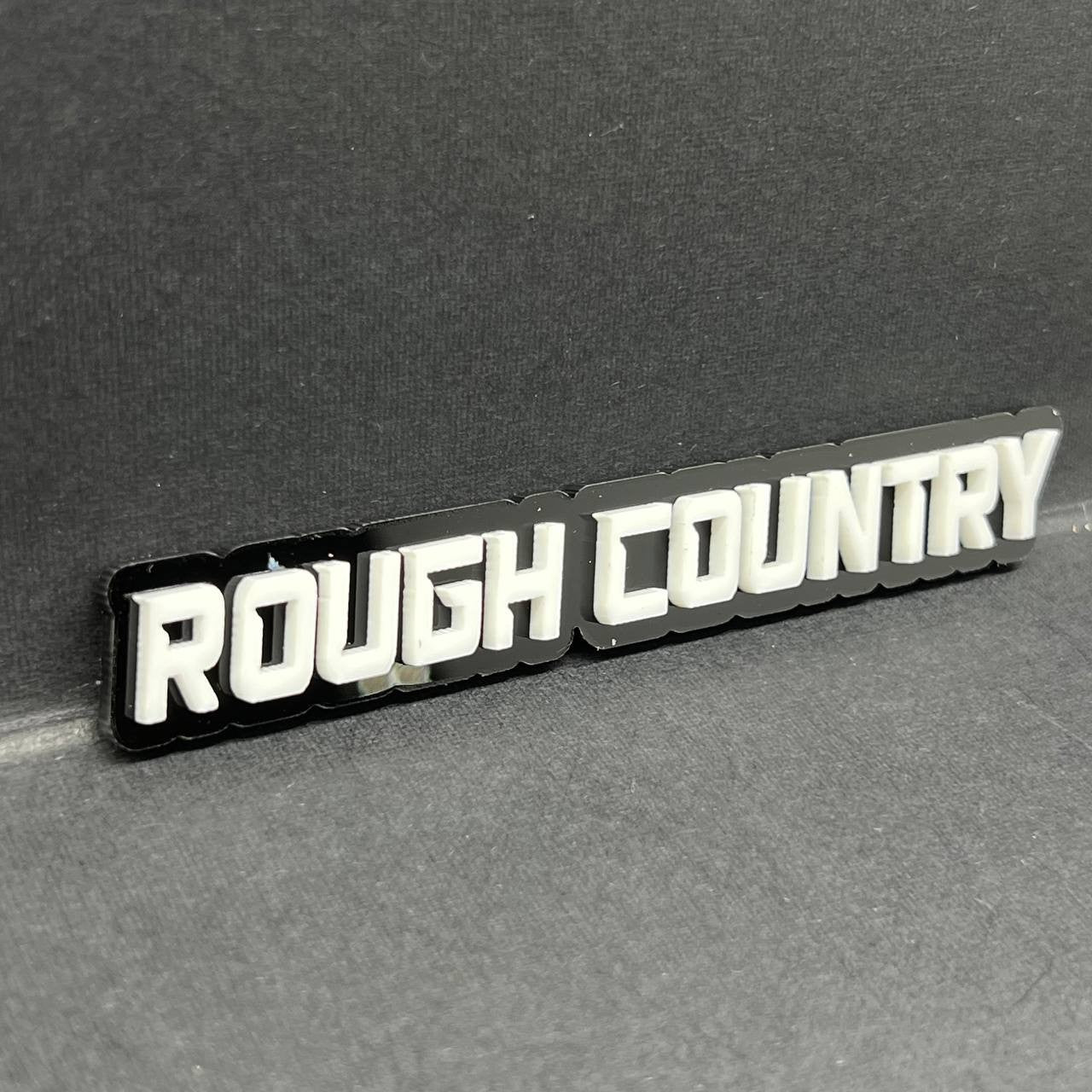 ROUGH COUNTRY 3D Emblem – Multicolor Acrylic Badge for Car, Truck & SUV  1pcs
