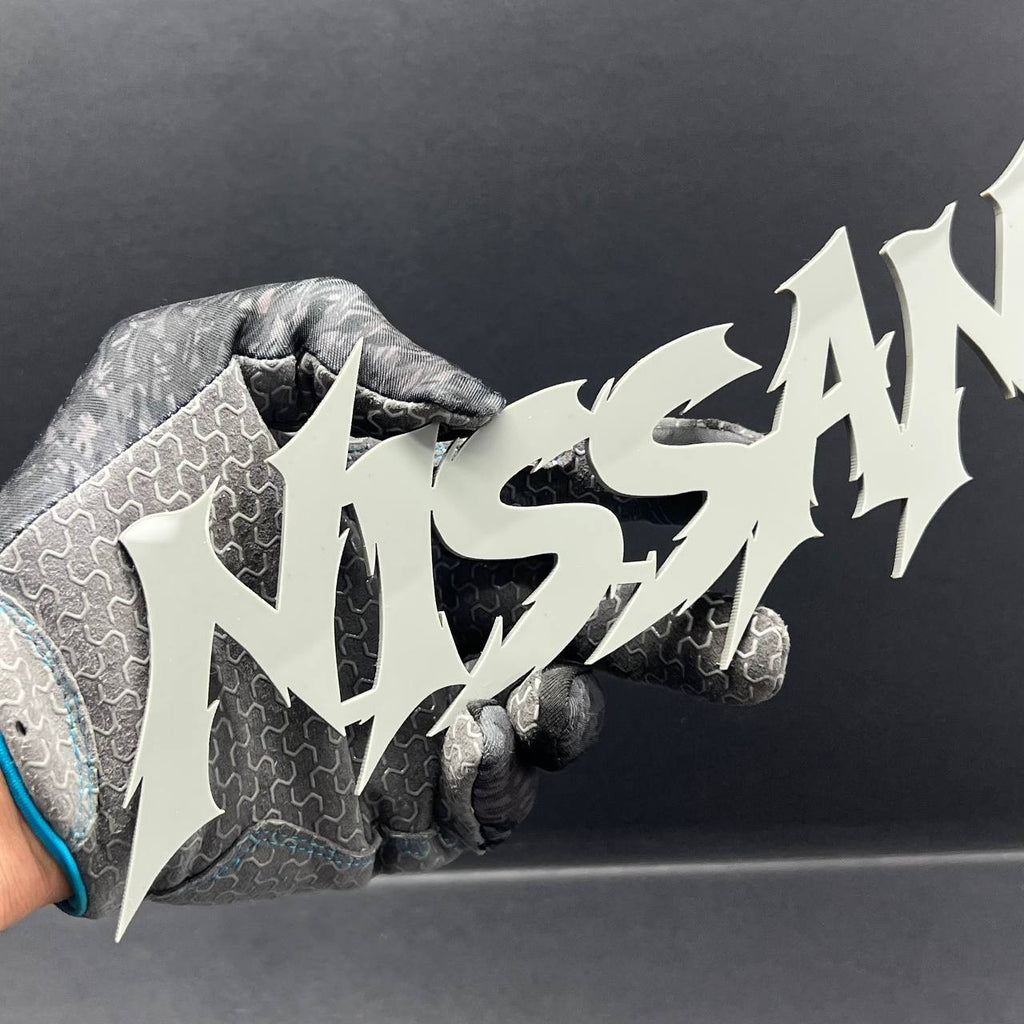 1PC Nissan Emblem – Multicolor Acrylic Car Exterior Fender Tailgate Badge Sticke