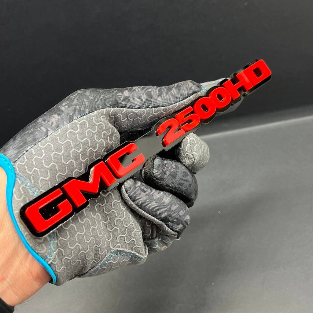 2pcs GMC 2500 HD Emblems Multicolor  – Side Fender Badges GMC 2500 HD