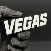 VEGAS Emblem Badge – Custom Multicolor Acrylic Fender & Trunk Decal 1PC