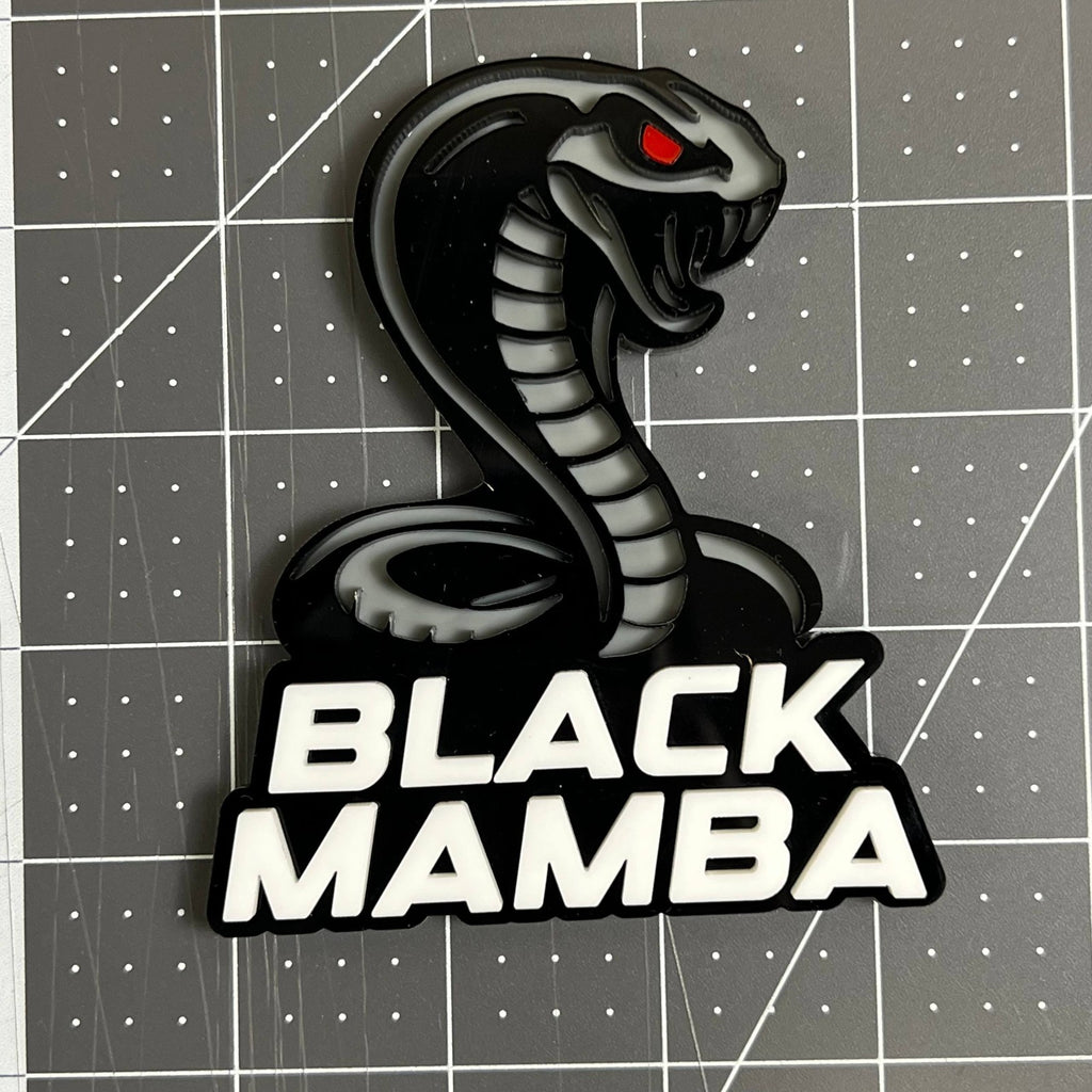 BLACK MAMBA 3D Emblem – Custom Acrylic Tailgate Badge for Ford Truck & SUV 1PC