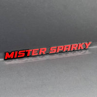 1PC MISTER SPARKY 3D Emblem – Custom Acrylic Car Fender Trunk Tailgate Sticker
