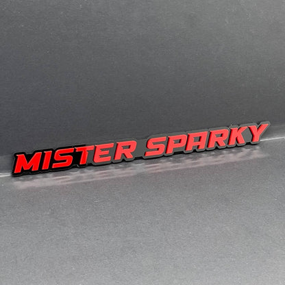 1PC MISTER SPARKY 3D Emblem – Custom Acrylic Car Fender Trunk Tailgate Sticker