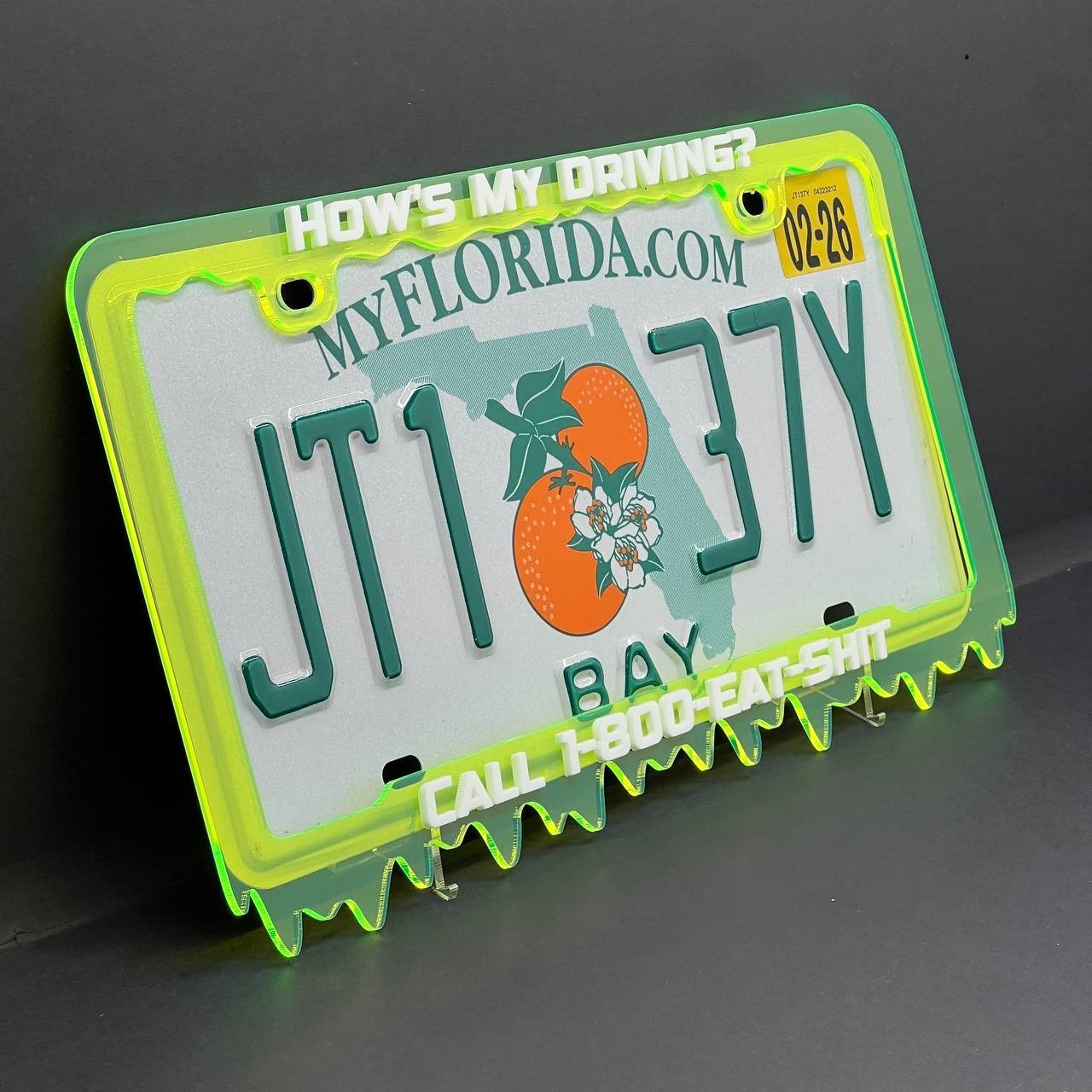 HOW'S MY DRIVING License Plate Frame Cover – Car Tag Frame for Truck SUV Car