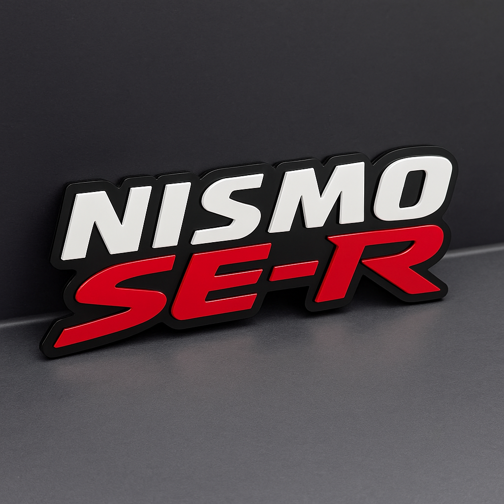 2pcs NISMO SE-R Emblem Car Side Fender Grill Trunk Badge Sticker Decal