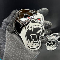 Gorilla Mirror Emblem Badges Car Truck (2 BADGES) Fender Angry Agressive