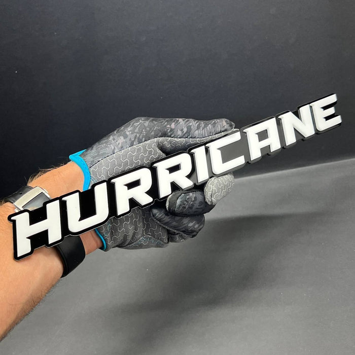 1PC HURRICANE 3D Emblem White Custom Badge Sticker for Car SUV TRUCK