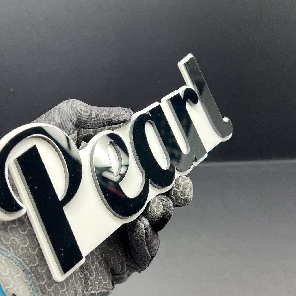 1PCS PEARL Emblem – Durable 3D Multicolor Acrylic Car & SUV Fender Badge