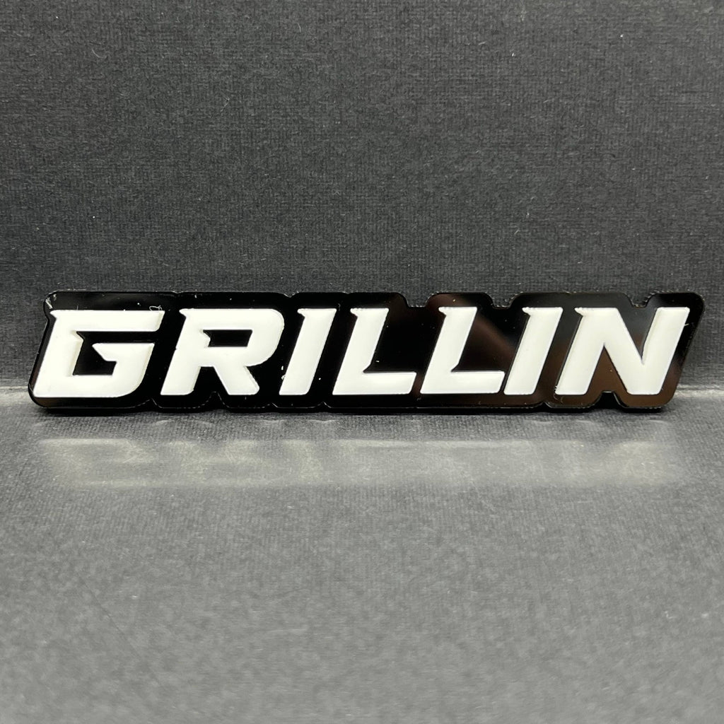 1PC GRILLIN Badge – 3D Multicolor Acrylic Car Truck SUV Fender & Tailgate Emblem