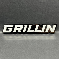 1PC GRILLIN Badge – 3D Multicolor Acrylic Car Truck SUV Fender & Tailgate Emblem