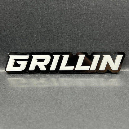 1PC GRILLIN Badge – 3D Multicolor Acrylic Car Truck SUV Fender & Tailgate Emblem