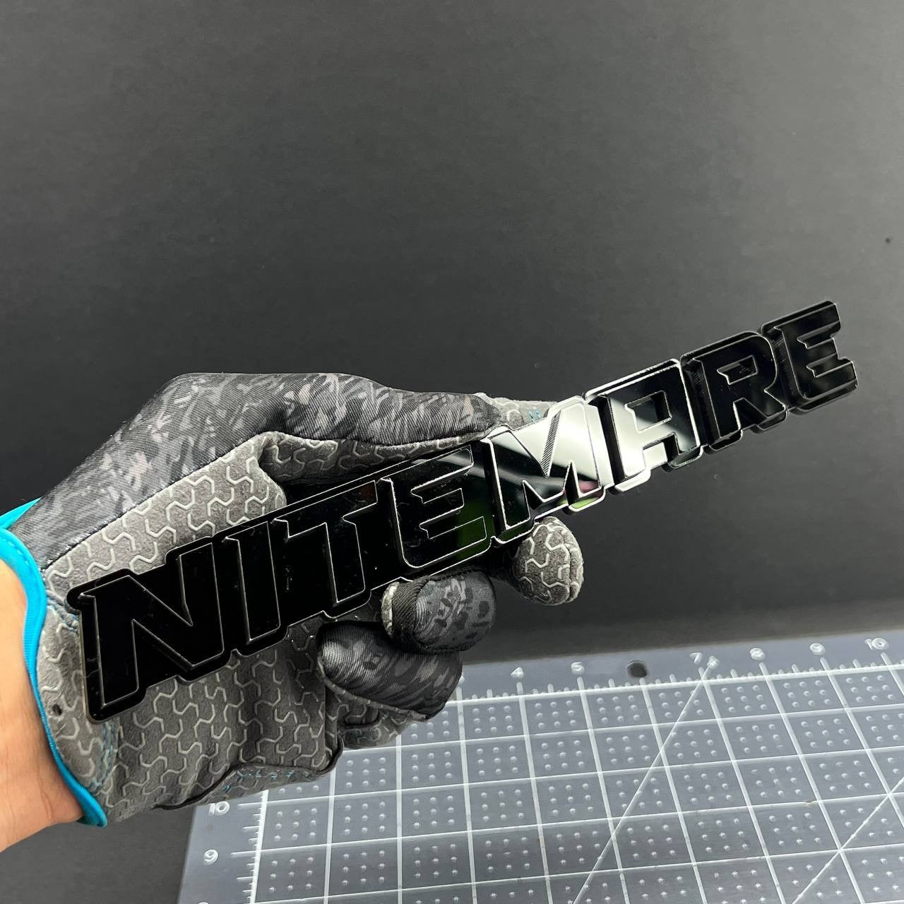 1PC NITEMARE Black 3D Emblem Custom Badge Sticker for Car SUV TRUCK