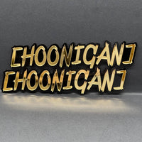 2PCS HOONIGAN Multicolor 3D Emblems – Drift Car Fender Badges for JDM Vehicles