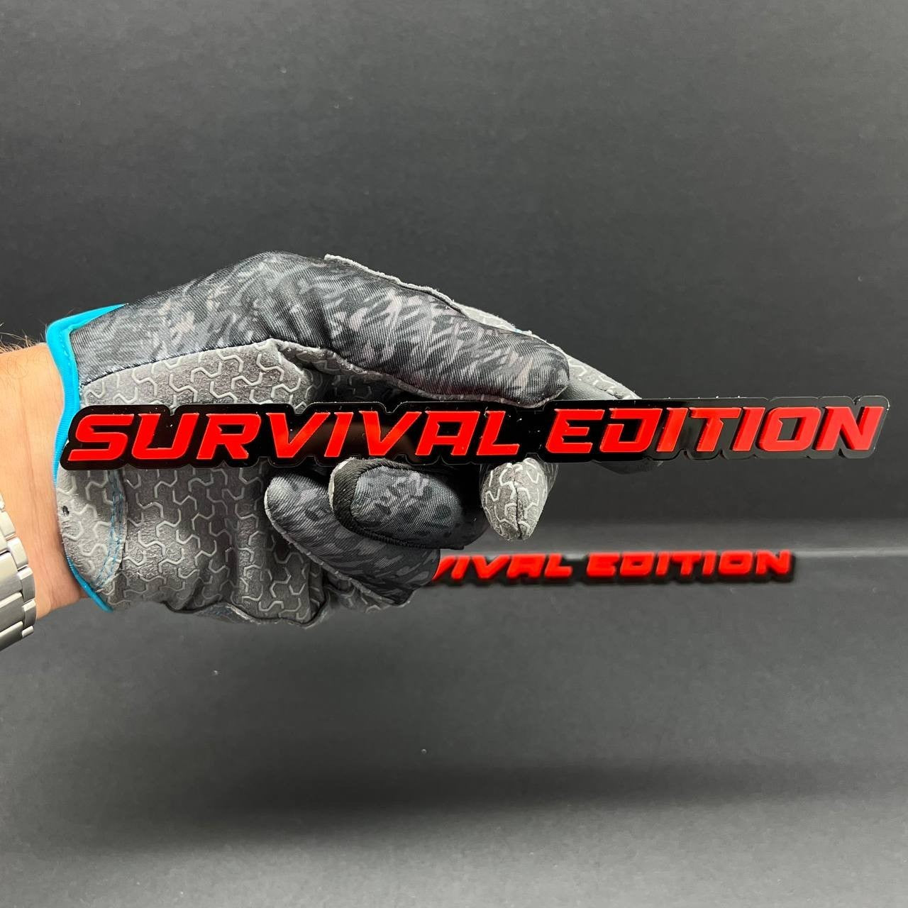 1PC SURVIVAL EDITION 3D Emblem Multicolor Custom Badge Sticker for Car SUV TRUCK