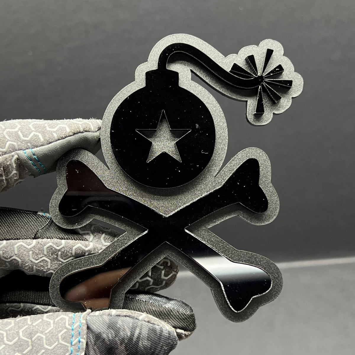 1pc Stangl Bomb Multicolor 3D Car Badge – Easy Install Acrylic Trunk & Fender