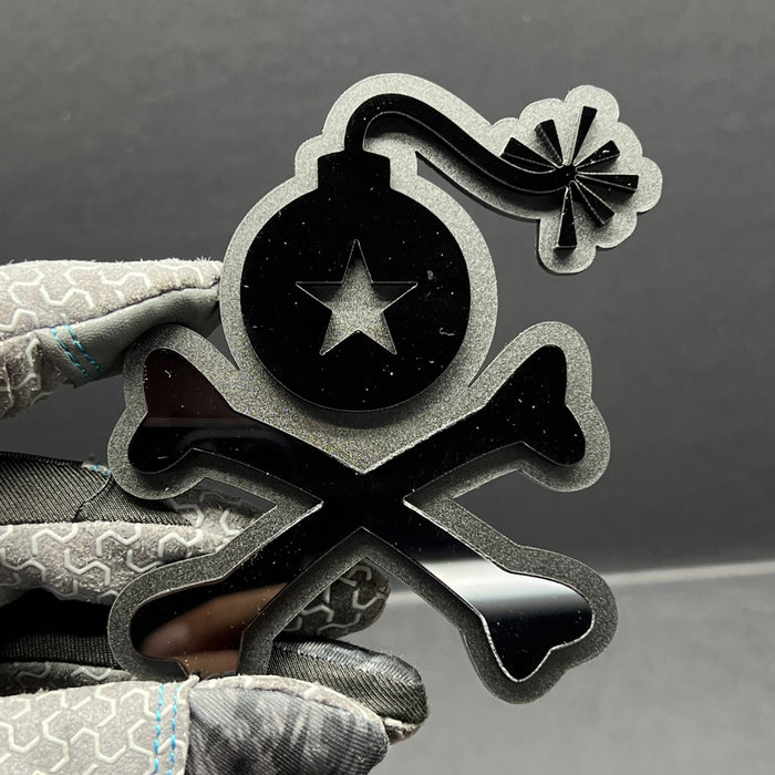 1pc Stangl Bomb Multicolor 3D Car Badge – Easy Install Acrylic Trunk & Fender