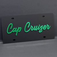 Black License plate Car Tag Personalized Acrylic 12x6 License Plate car truck