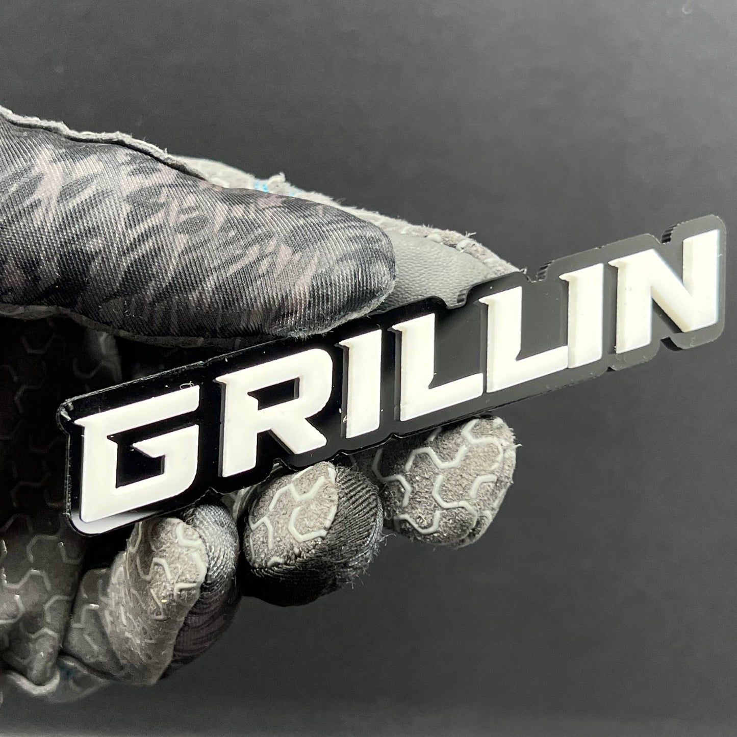 1PC GRILLIN Badge – 3D Multicolor Acrylic Car Truck SUV Fender & Tailgate Emblem